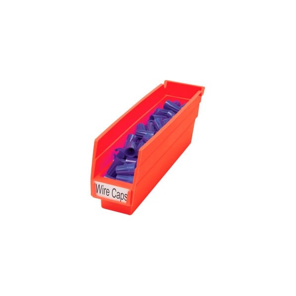 Akro-Mils Shelf Storage Bin, Plastic, Red, 24 PK 30110RED - main